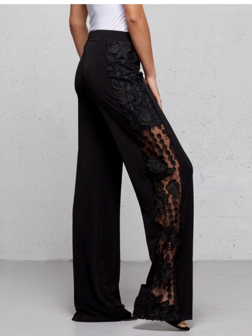Anatomie Journey Pull On Lace Panel Wide Leg Pant